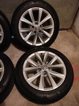 ❄️4ks alu disky orig. VW 5x112 R17 + zimné pneu 7mm - 5