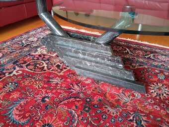 ✨Dizajnový mramorový stolík s tvrdenými sklami✨ - 5