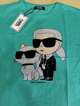 Karl Lagerfeld tričko ružové - 5