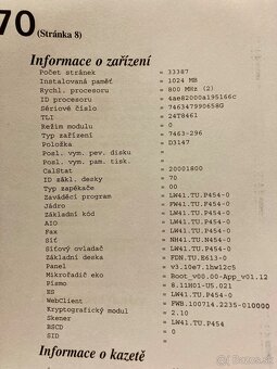 Tlaciaren Lexmark XM5170 2ks jedna iba 33tis výtlačkov hp - 5