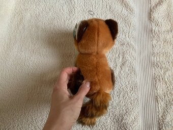 Rappa plyšová panda červená, sediaca 18 cm NOVÁ - 5