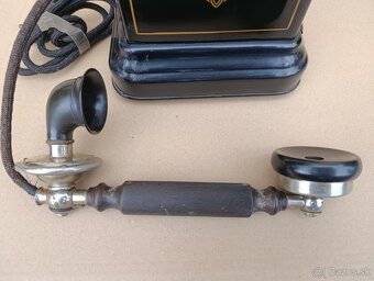 Velmi starý dánský telefon Jydsk, hezký kus - 5