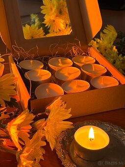 Čajové sviečky zo sójového vosku (darčekové balenie) - 5