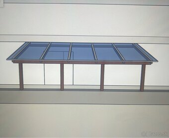 Pergola / prístrešok na mieru – s priesvitnou strechou - 5