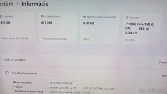 Predám spoľahlivý počítač Intel Core i5 /Windows 11 Pro - 5
