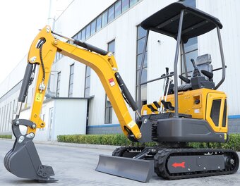 Minibagr 1,6t – Laidong 16kW, joysticky, hodně příslušenství - 5