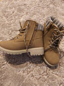 Zimné detské topánky s kožušinkou -NOVÉ - 5