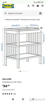Prebaľovací pult IKEA Gulliver - 5