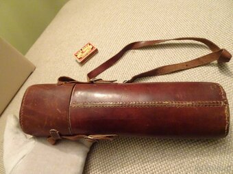 Predám kožené RUČNE ŠITÉ púzdro na puškohľad - 5