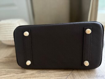 Cokoladova kozena kabelka 25 cm iconic - 5