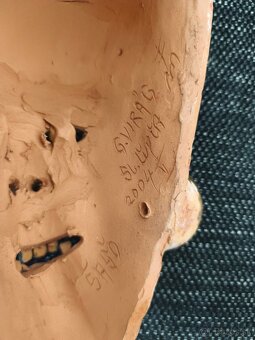 Keramické maska s pálenej hliny - 5