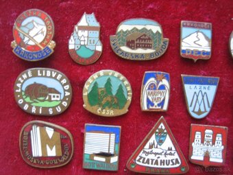 staré odznaky Česko miestopis mestá obce. - 5