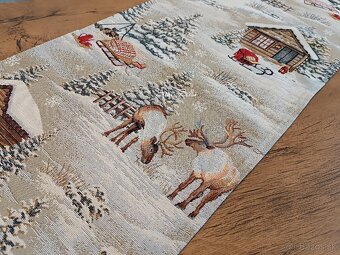 Vianočný obrus, štóla na stôl - 5