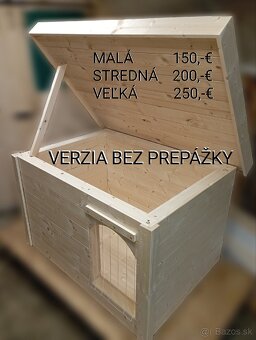 Psia búda zateplená 4cm pre psov búda pre psa - 5