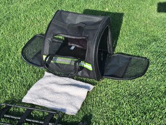 Taska-ruksak pre psa macku+ nosic na bicykel - 5