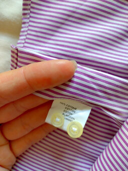 Nová pružkovana,pasikavá pánska,chlapcenska košeľa velkost L - 5