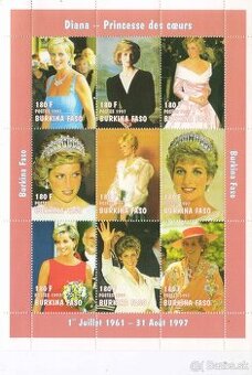 Poštové známky, filatelia: Anglicko, Lady Diana, aršíky - 5