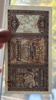 Bankovky Slovenský štát Neperforované aunc - 5