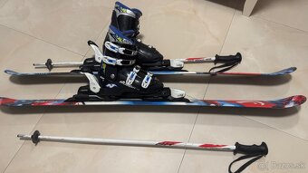 Detské freestyle lyže 127cm komplet set - 5