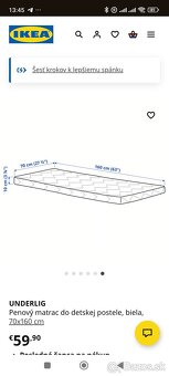 Posteľ IKEA Gulliver + matrac - 5