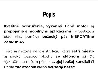 Elektricky bežecky pás inSportilne - 5