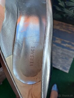 Versace originál čierne vysoké poltopánky z pravej kože 38.5 - 5