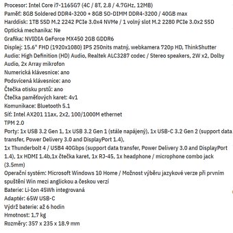 PREDÁM LENOVO ThinkBook 15 G2 ITL - 5