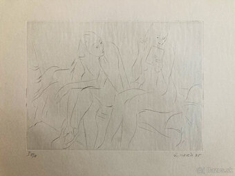 E. Nevan - Odpočívající tanečnice (12 grafík),1946 - 5