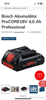 Bosch Procore baterka/bateria/aku 18V 4.0Ah - 5