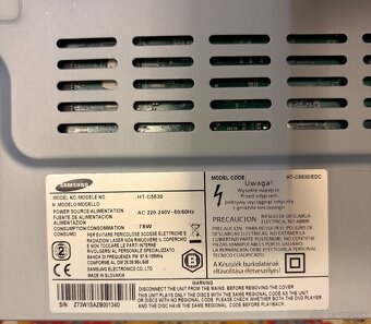 Predám domáce kino Samsung HT-C5530 Blue-ray - 5