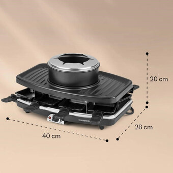 KLARESTEIN Entrecote raclette gril s fondue 2 v 1 - 5