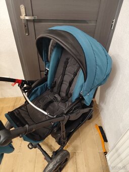 Seeba Art tmavozeleny kočík 2kombinacia - 5