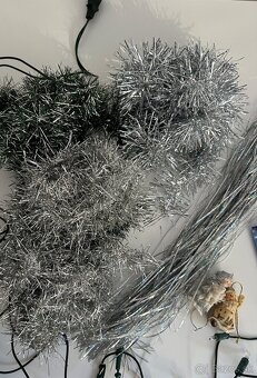 Vianočná výzdoba svetielka ozdoby reťaze háčiky - 5