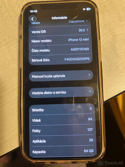 Predám iPhone 12 mini 64GB biely v super stave - 5