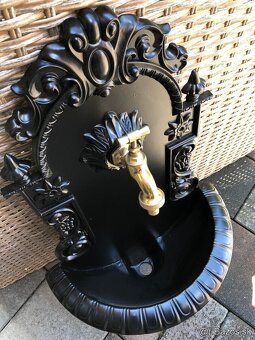 zahradne kovove umyvadlo čierne 61cm -35% - 5