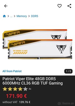 Predám DDR5 6000 MT/s RGB ram - 5