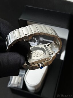 Seiko mod Santos Blue - 5