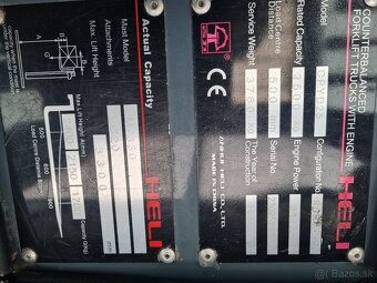 Vysokozdvižný vozík heli cpyd25 - 5