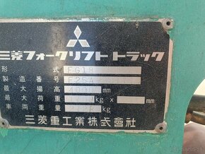 Vysokozdvižný vozík Mitsubishi 1,7t LPG - 5