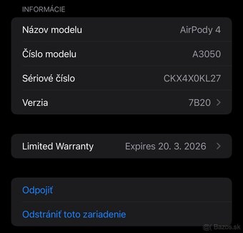 Originál Apple Airpods 4 MXP63ZM/A - 5