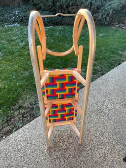 Kvalitné drevené detské sánky - Sanky buk - 5