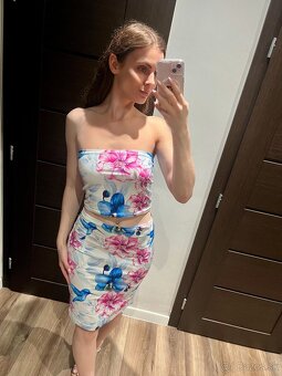 Krásny letný set top + sukňa - 5
