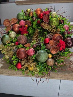 Vianočný veniec s priemerom 50 cm - 5