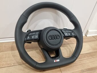 AUDI VYHRIEVANÝ EXCLUSIVE KOŽENÝ VOLANT S PADLAMI - 5