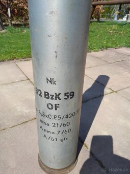 PROTITANKOVA NABOJNICA 82mm x vyska 760mm, - 5