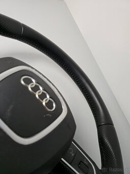 Kožený multifunkčný volant audi a6 c6 a4 b7 a3 8p - 5