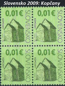 Poštové známky, filatelia: Slovensko, štvorbloky - 5
