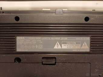 Aiwa CS230 radiomagnetofon retro kazeťák - 5