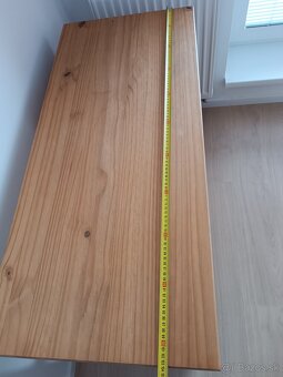 Písací stolík, masívne drevo - 5