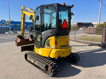 Minibager minirypadlo Komatsu PC35MR-5, Powertilt Kubota CAT - 5